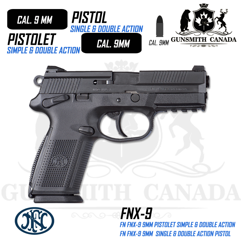 Fn Fnx 9 9mm 425″ Gunsmith Canada 0899