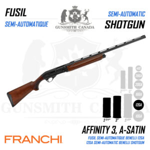 Franchi Affinity 3 - 12Ga 3" -  A-SATIN WALNUT - 28"